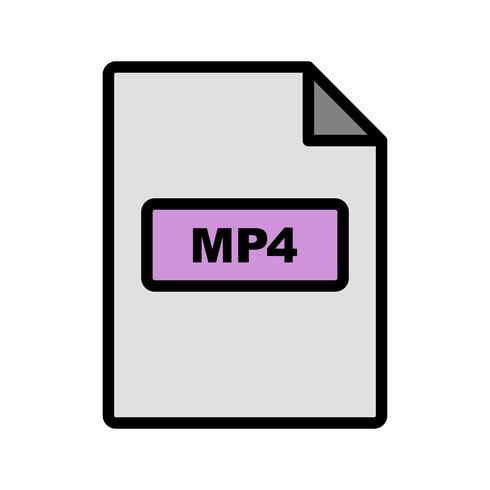 MP4-Vektor-Symbol vektor