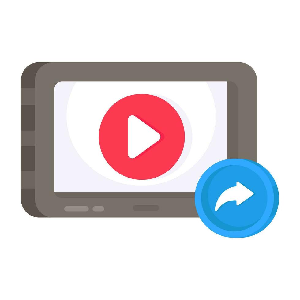 Premium-Download-Symbol für mobile Videos vektor