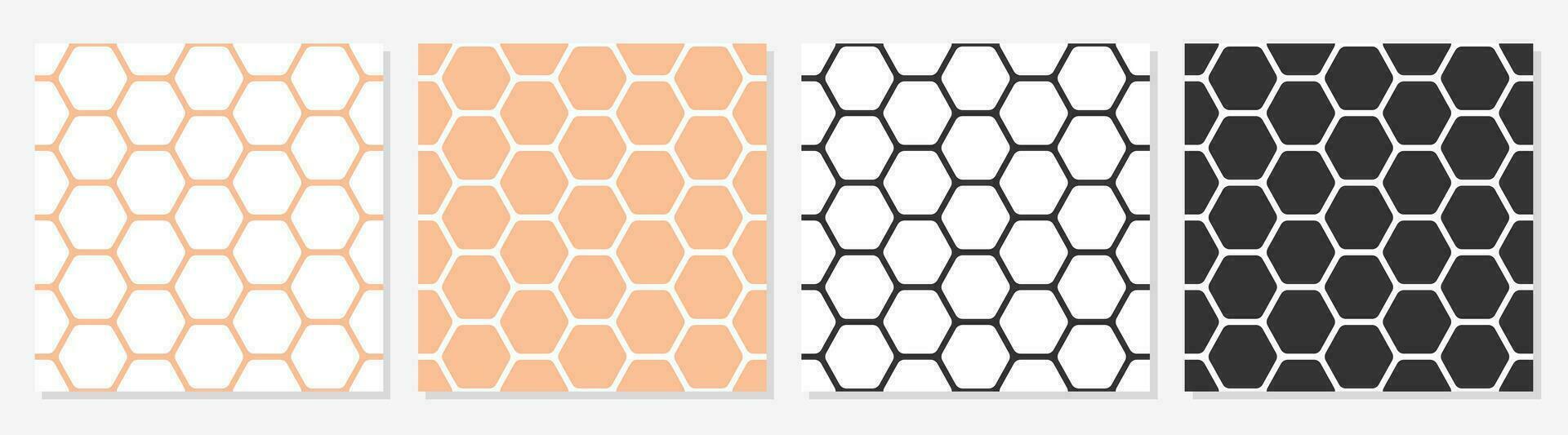 sömlös bikupa vaxkaka mönster, hexagonal mode geometrisk symmetri design, mönster för tapet, omslag, tyg, kläder, produktion, utskrift, vektor illustration