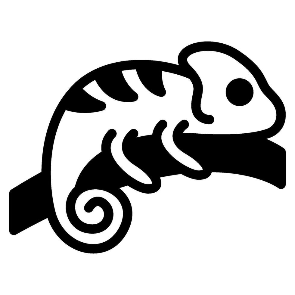 kameleont ikon illustration för webb, app, infografik, etc vektor