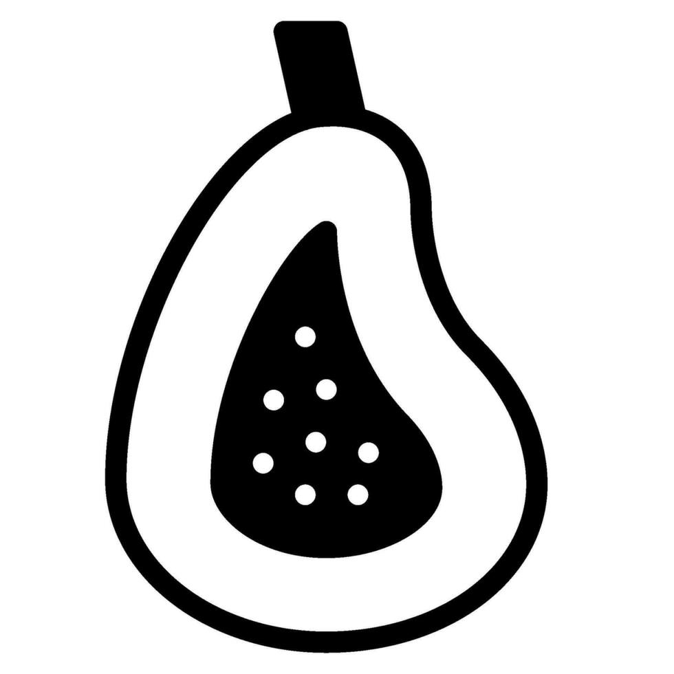 Papaya Symbol Illustration zum Netz, Anwendung, Infografik, usw vektor