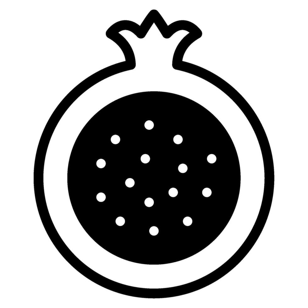 Granatapfel Symbol Illustration zum Netz, Anwendung, Infografik, usw vektor