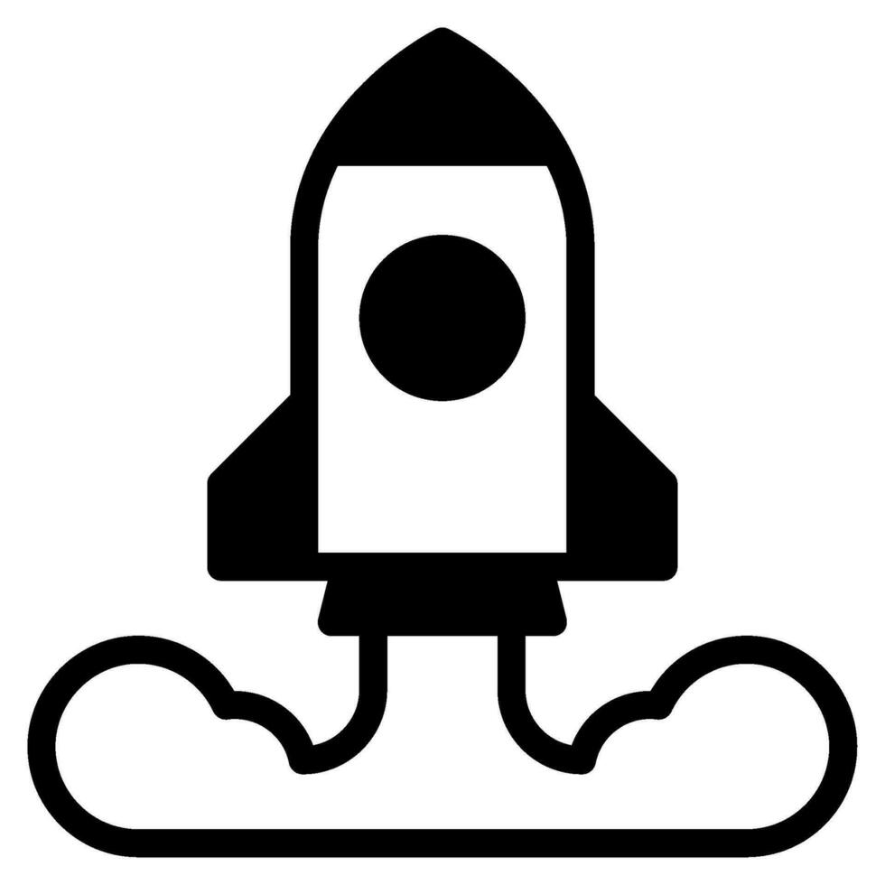 raket ikon illustration för webb, app, infografik, etc vektor