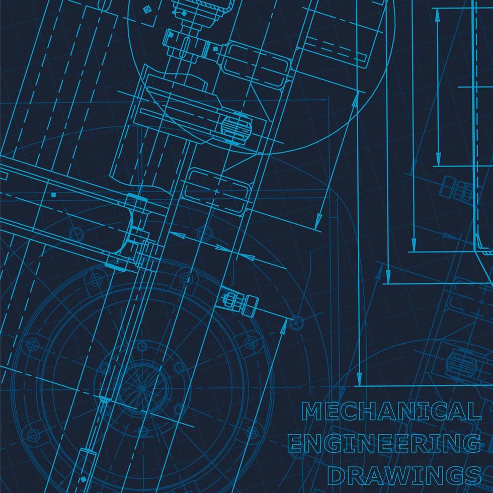 maskinteknisk ritning. industri vektor