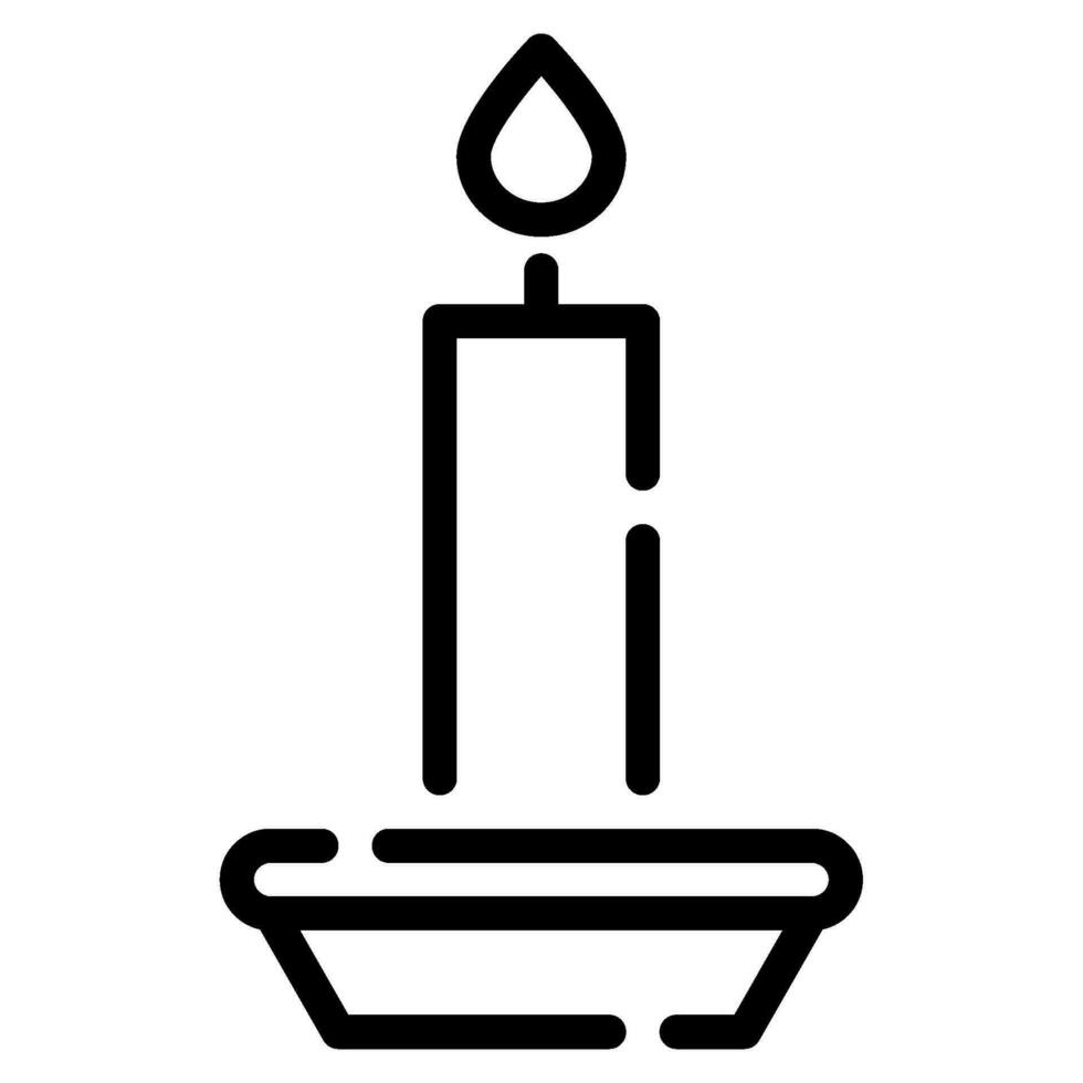 Kerze Symbol Illustration zum Netz, Anwendung, Infografik, usw vektor