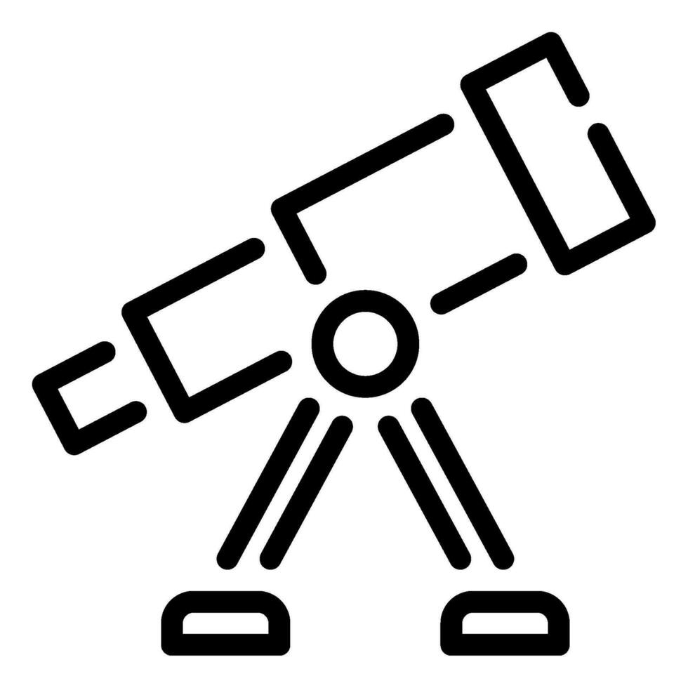 teleskop ikon illustration för webb, app, infografik, etc vektor