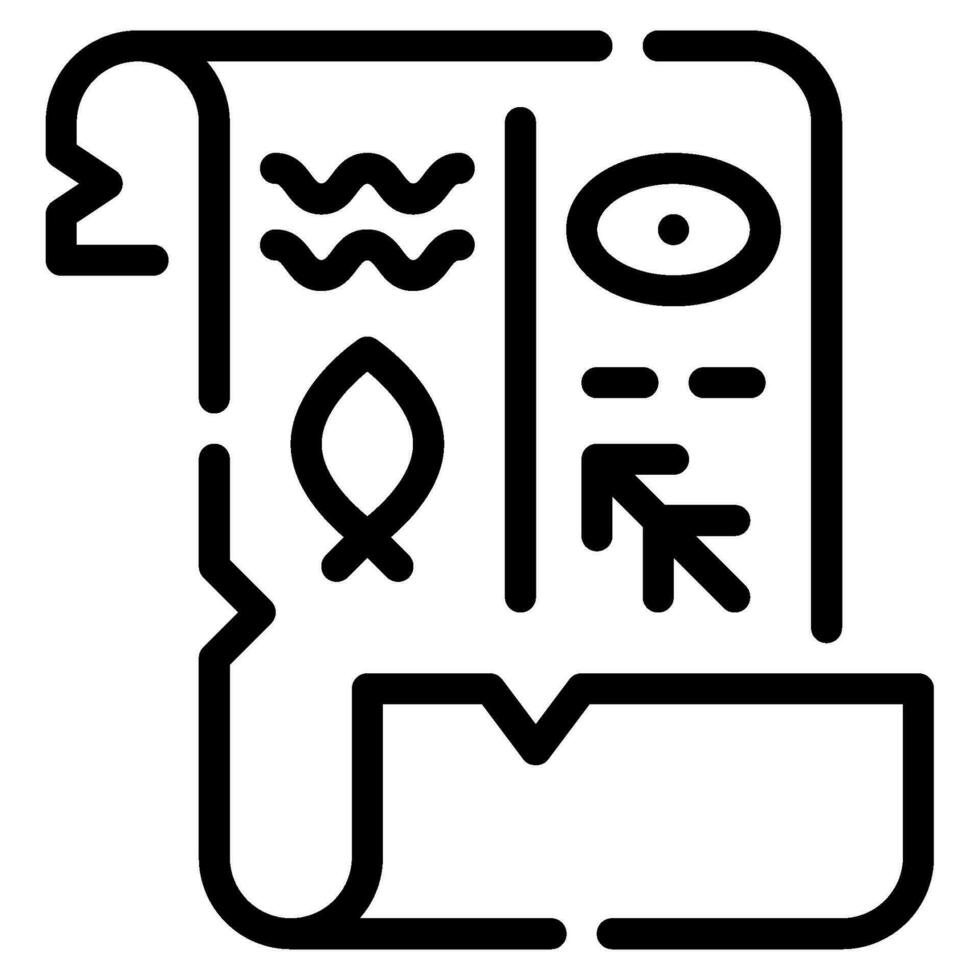 Hieroglyphen Symbol Illustration zum Netz, Anwendung, Infografik, usw vektor