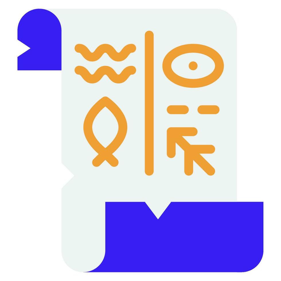 hieroglyphics ikon illustration för webb, app, infografik, etc vektor