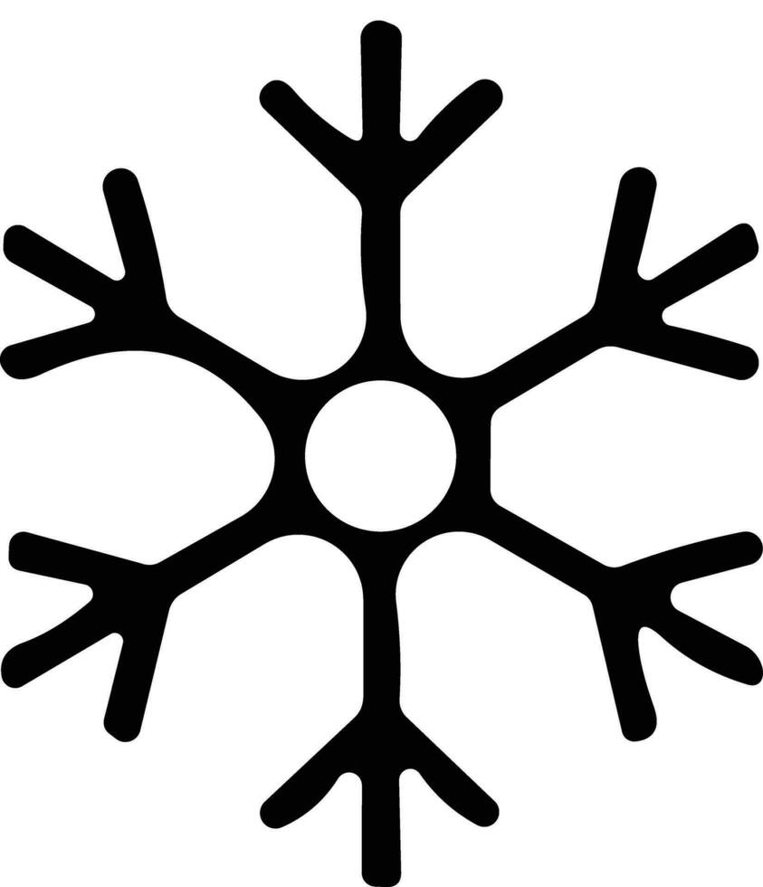 Schneeflocken dünn Linie Symbol. einfach Schneeflocke, zum Bericht, Präsentation, Diagramm, Netz Design. Eis Symbol vektor