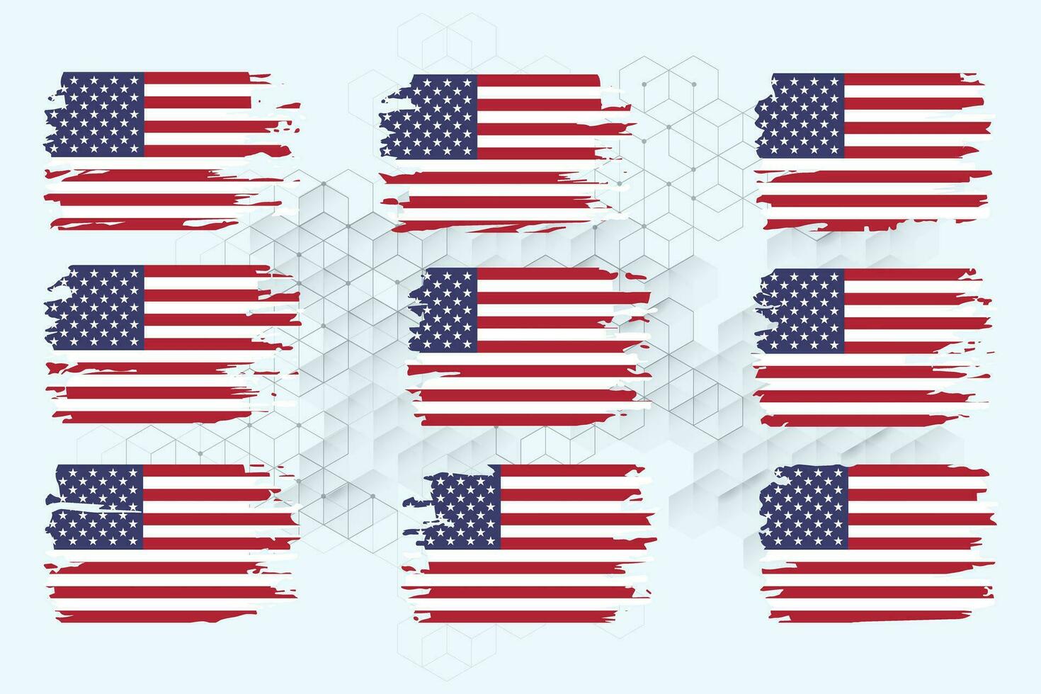 amerikan flagga silhuett, grunge USA flagga uppsättning vektor, grunge, flagga, silhuett, oberoende, juli, 4:e av juli, 4:e juli, flagga silhuett vektor