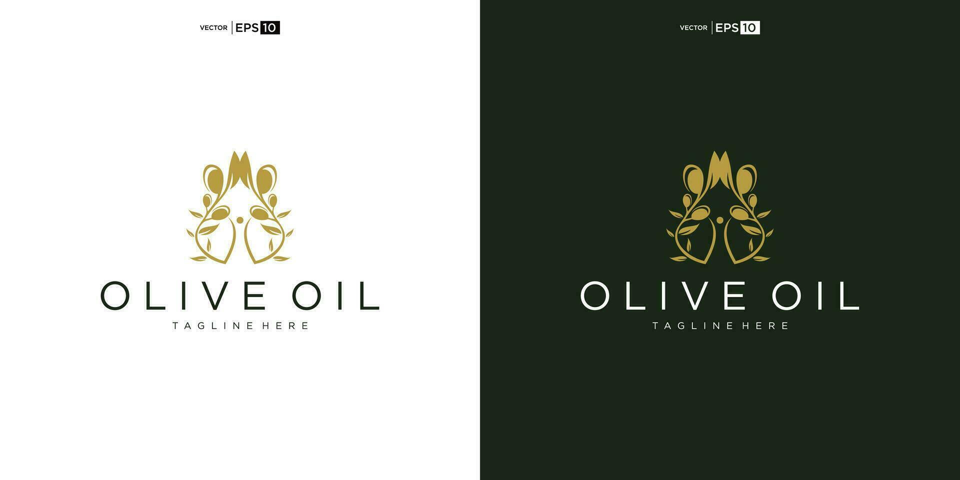 Olive Logo Symbol Design Vorlage Wohnung. natürlich extra Jungfrau Öl. Schönheit, kosmetisch vektor