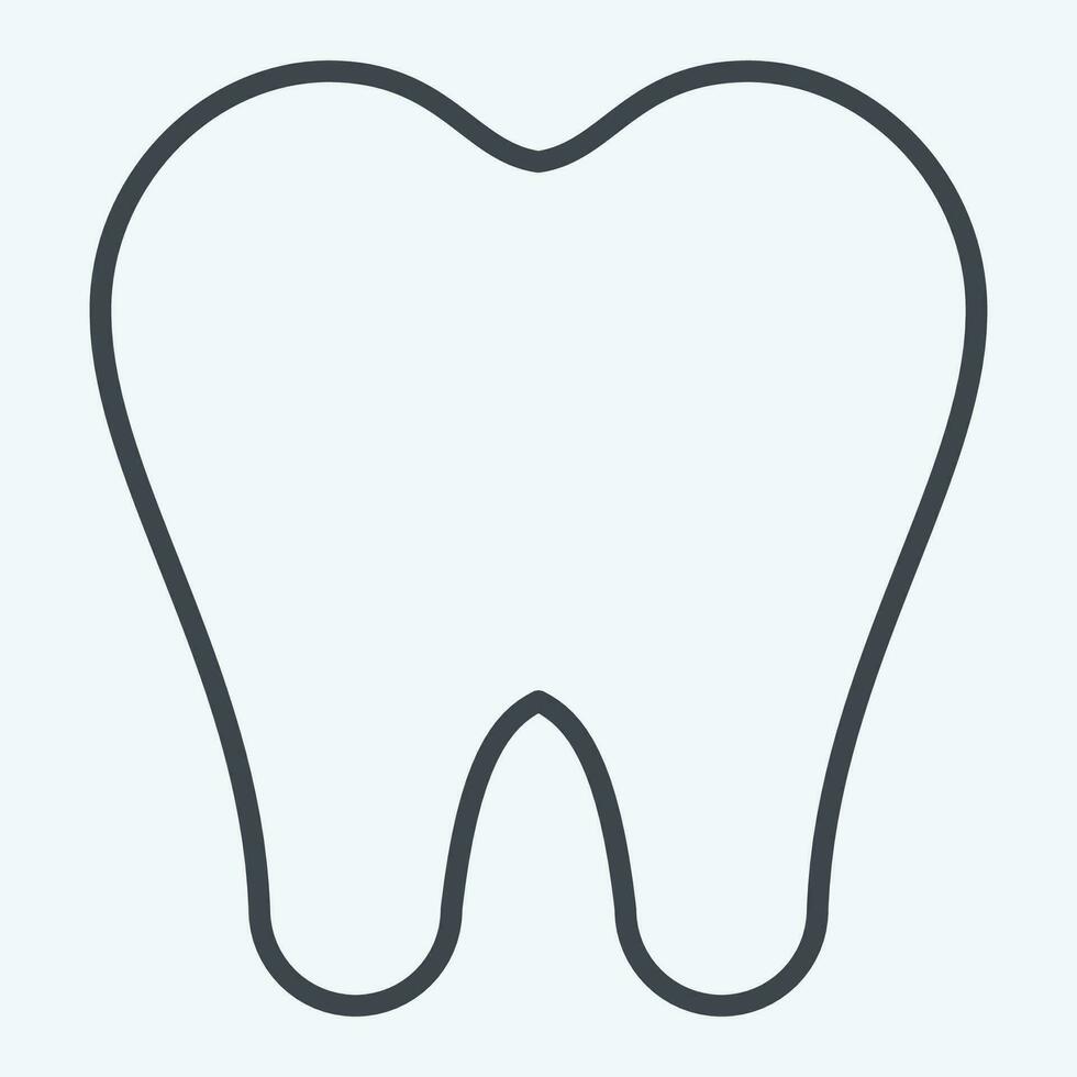 Symbol Zahnarzt. verbunden zu Dental symbol.line Stil. einfach Design editierbar. einfach Illustration vektor