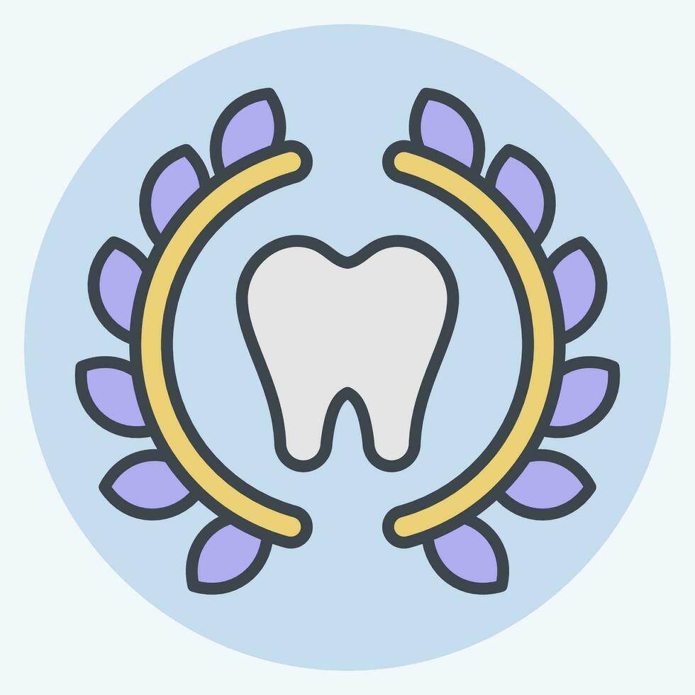 Symbol Zahnspange. verbunden zu Dental symbol.farbe Kamerad Stil. einfach Design editierbar. einfach Illustration vektor