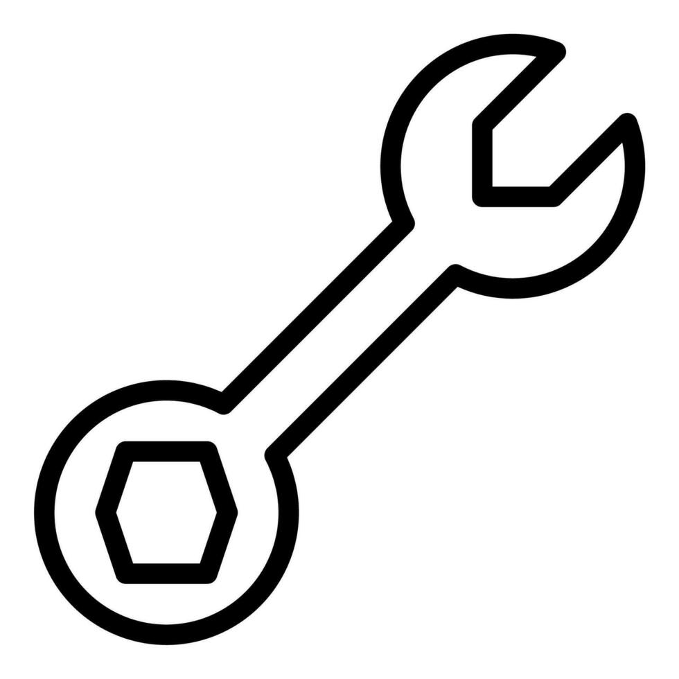Schlüssel Symbol oder Logo Illustration Gliederung schwarz Stil vektor