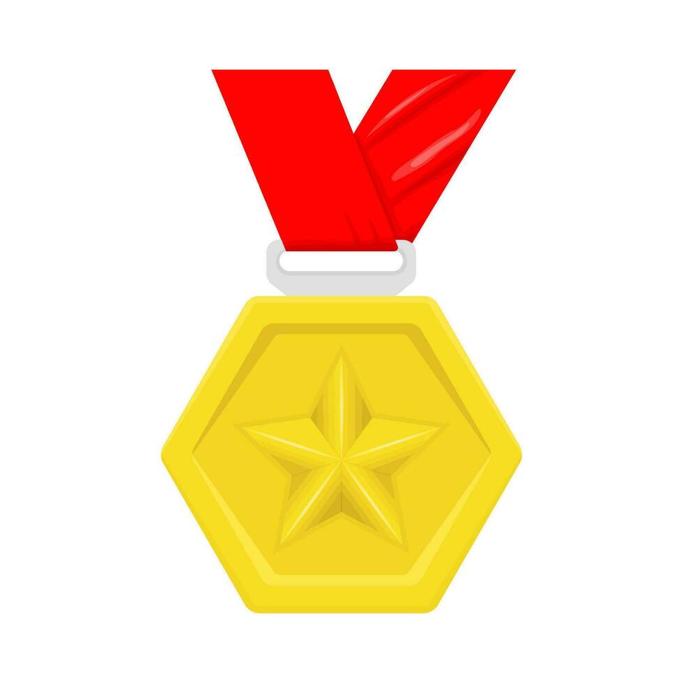 Medaille Gold Gewinner Illustration vektor