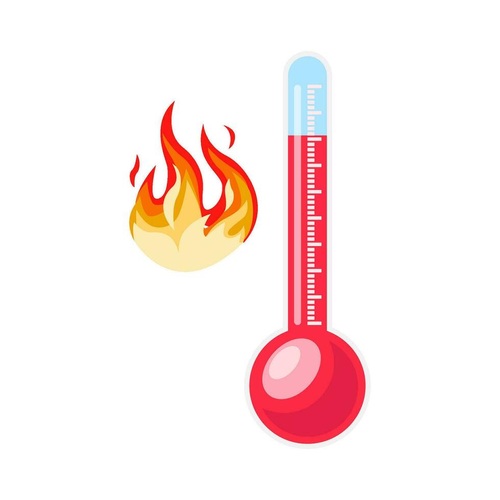 heiß Temperatur Illustration vektor