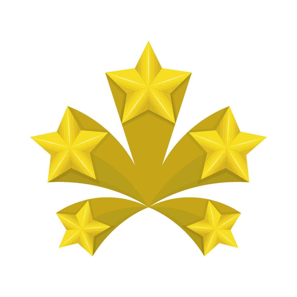 Gold Star Illustration vektor