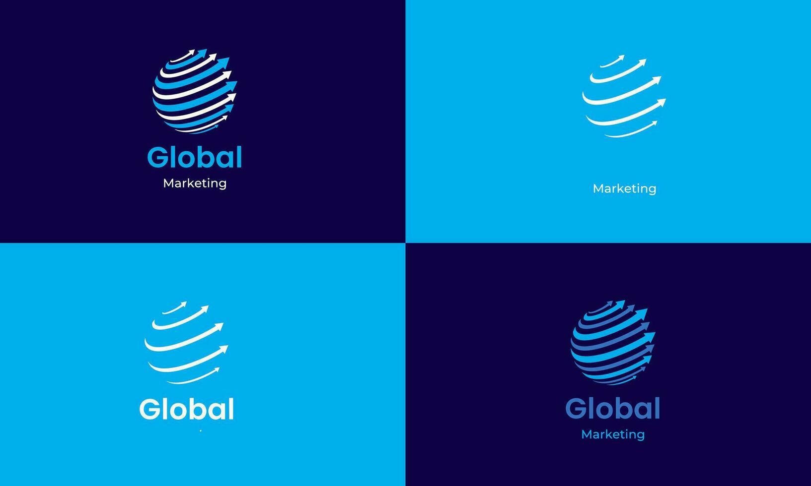 Kreis Globus global Logo vektor