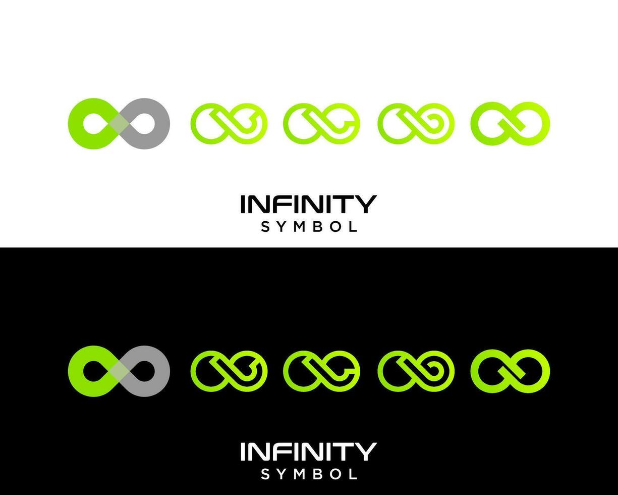 Unendlichkeit Symbol kontinuierlich gestalten Technologie Logo Design. vektor