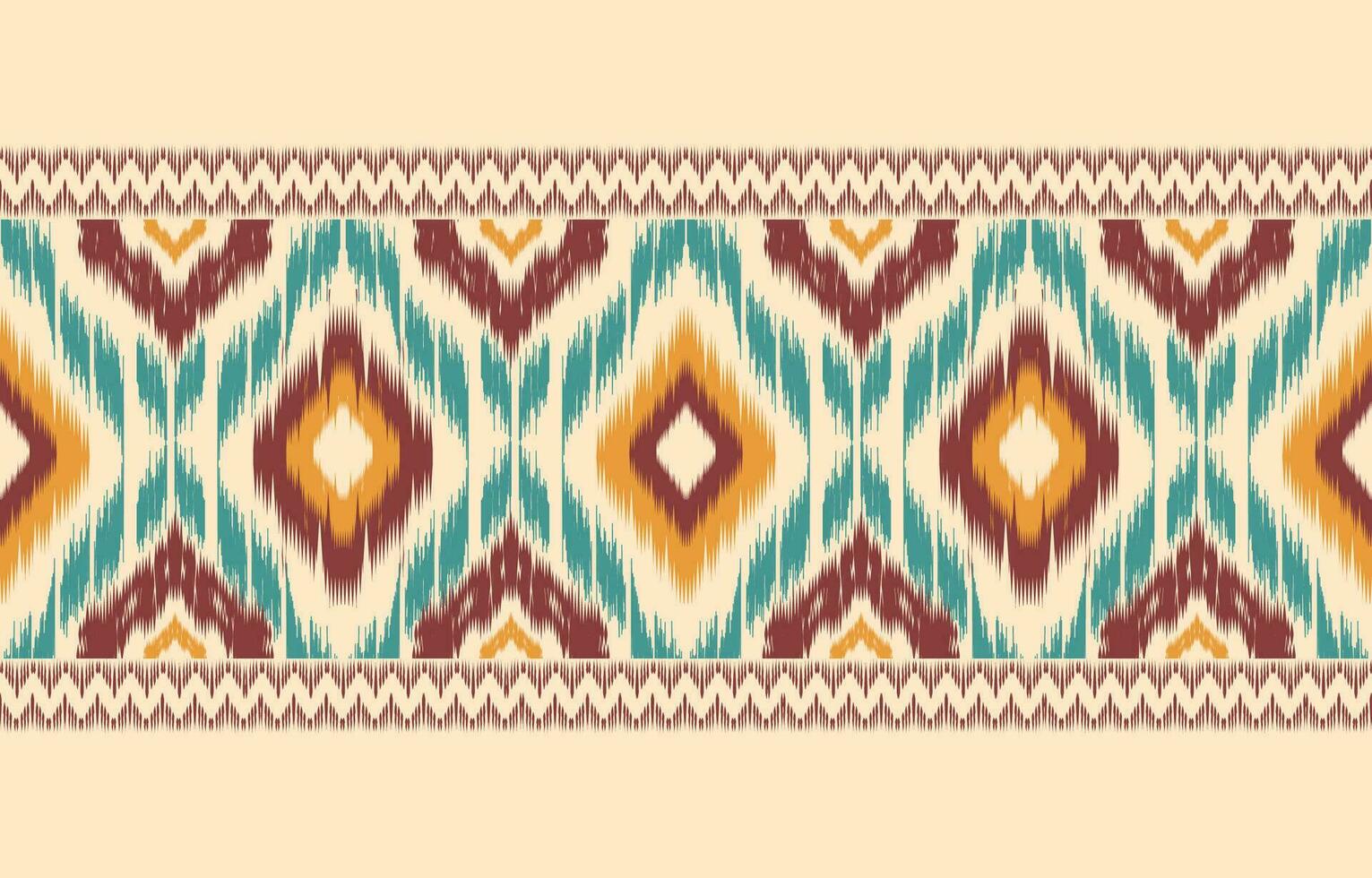 ethnisch abstrakt Ikat Kunst. aztekisch Ornament drucken. geometrisch ethnisch Muster nahtlos Farbe orientalisch. Design zum Hintergrund ,Vorhang, Teppich, Hintergrund, Kleidung, Verpackung, Batik, Vektor Illustration.