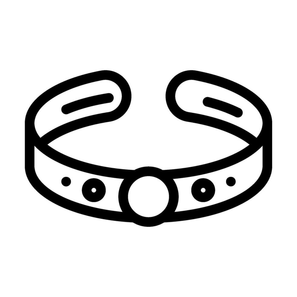 Armband Schmuck Linie Symbol Vektor Illustration