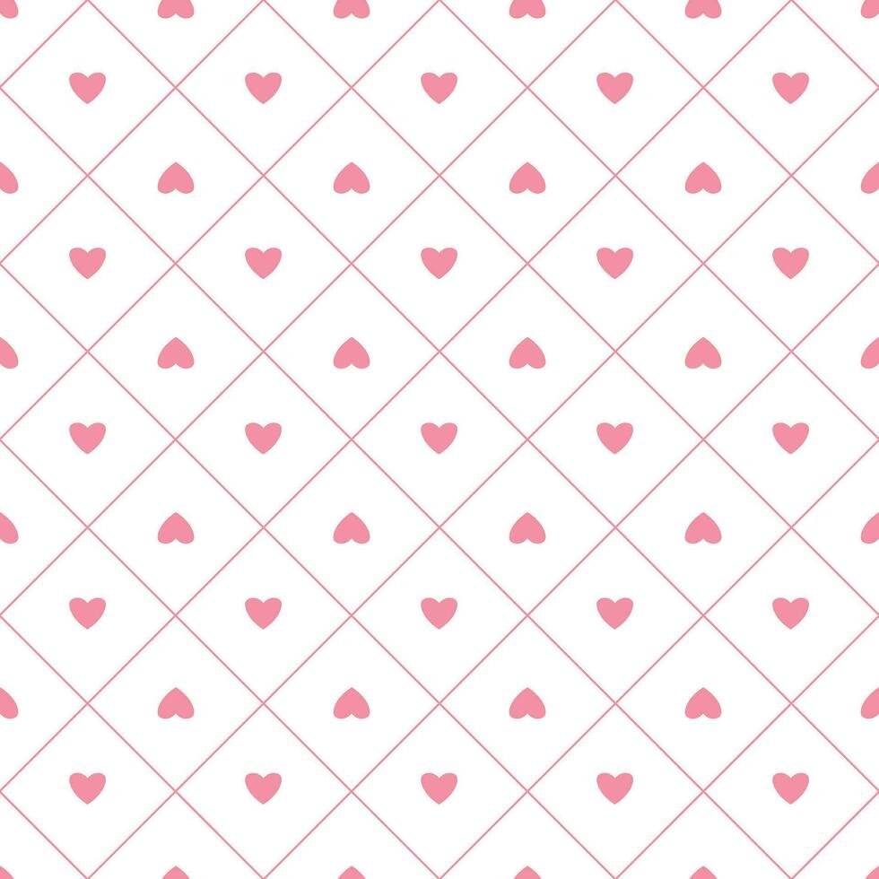 Lycklig valentine s dag. hjärta sömlös mönster vektor illustration