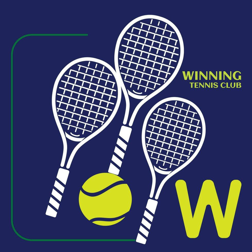 gewinnen Tennis Verein Logo Marke vektor
