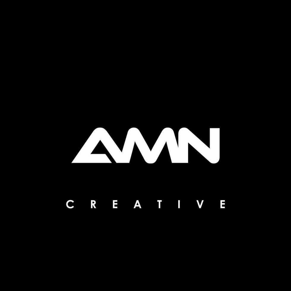 amn Brief Initiale Logo Design Vorlage Vektor Illustration