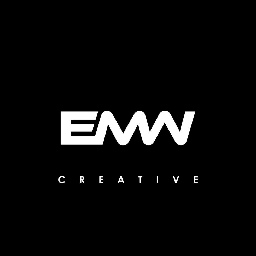 emw Brief Initiale Logo Design Vorlage Vektor Illustration