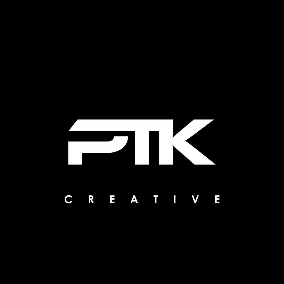 ptk Brief Initiale Logo Design Vorlage Vektor Illustration