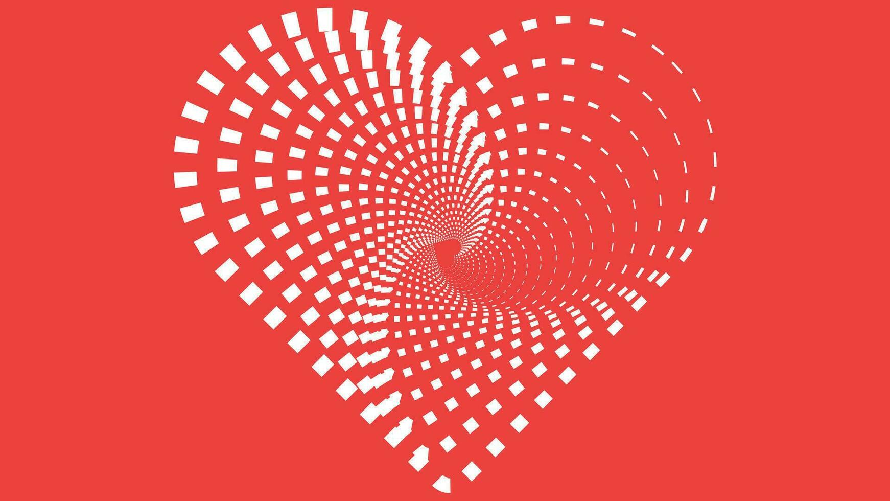 abstarct einfach minimalistisch Liebe Symbol rot Valentinstag Hintergrund. vektor