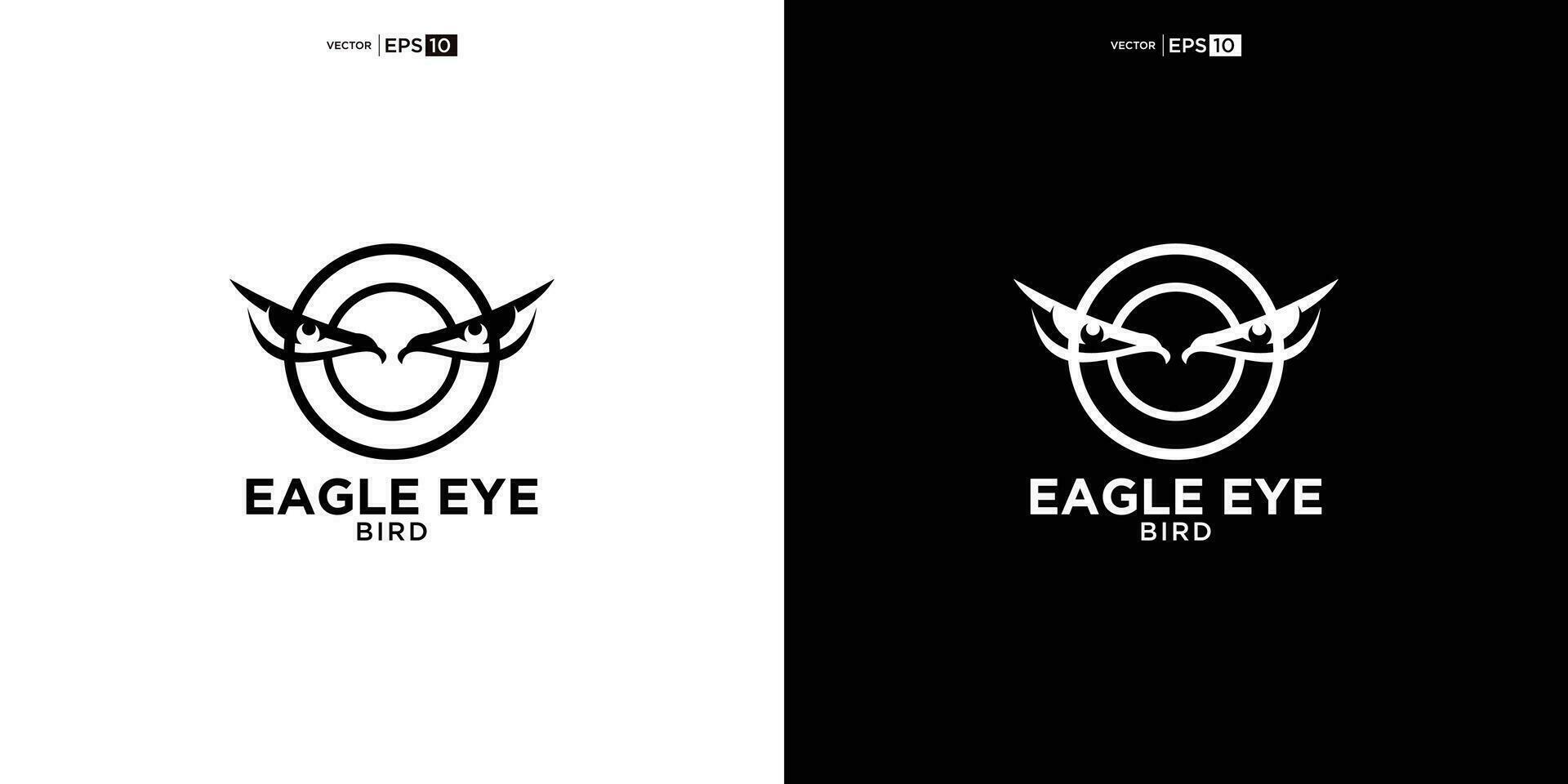 Adler Augen Vogel Falke Logo Design Vektor Inspiration