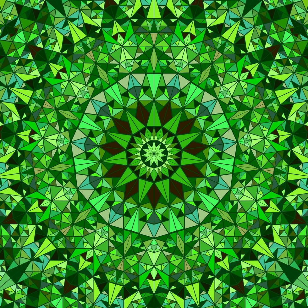 polygonal geometrisch Muster Mandala Hintergrund Design - - abstrakt bunt kreisförmig Vektor Illustration von Dreieck Fliesen