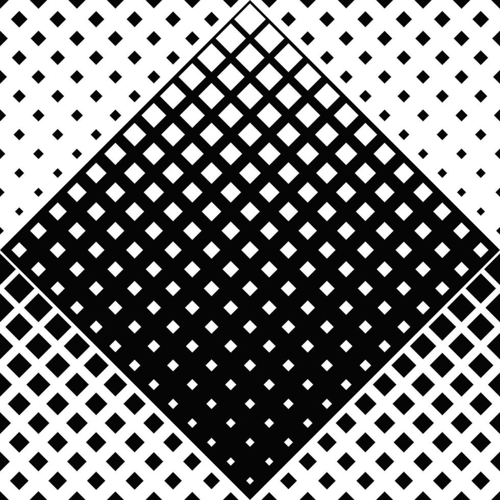 geometrisch nahtlos diagonal Platz Muster Hintergrund - - schwarz und Weiß Vektor Grafik von Quadrate