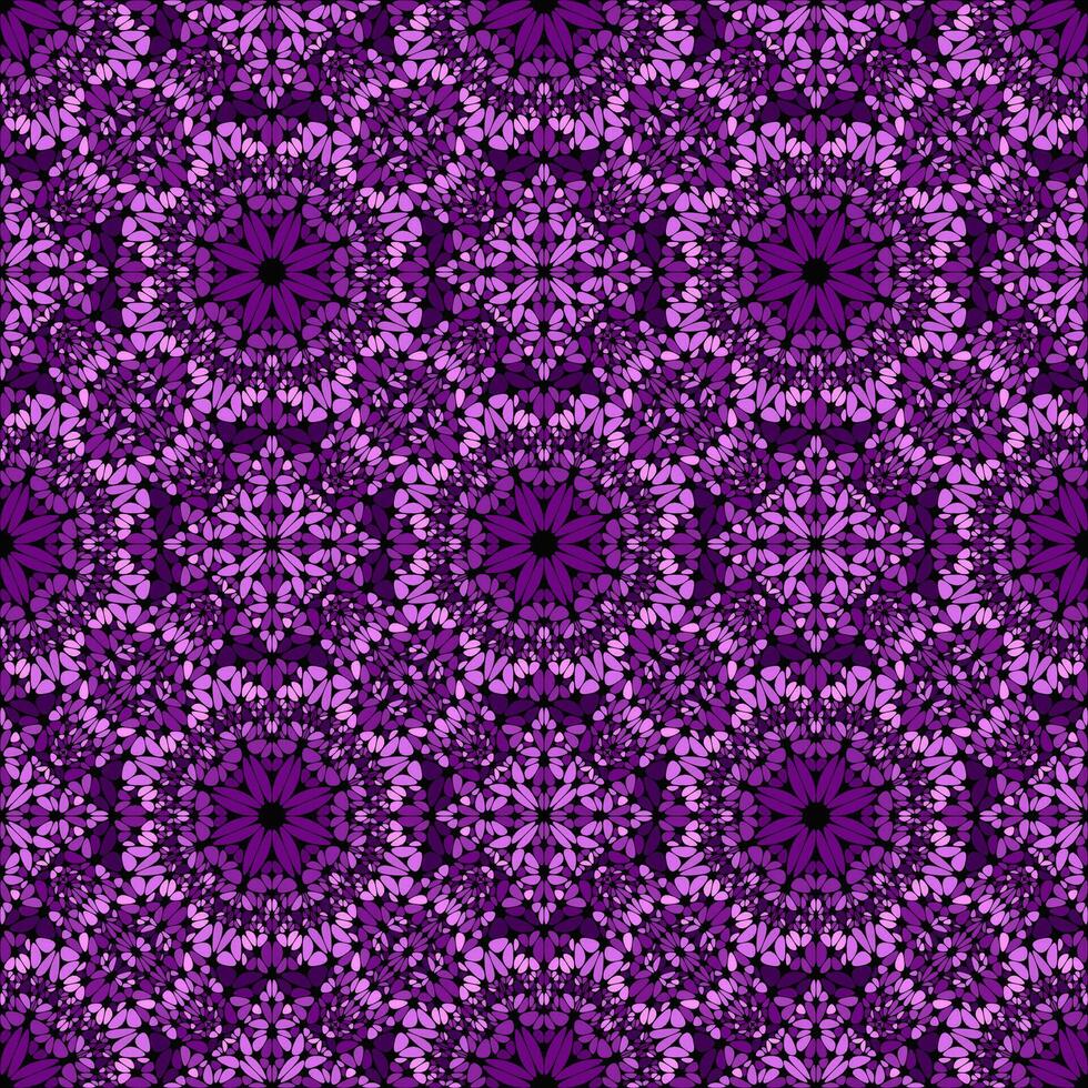 Bohemien lila abstrakt Stein Ethno Muster Design - - dunkel violett Kaleidoskop geometrisch orientalisch nahtlos Vektor Hintergrund