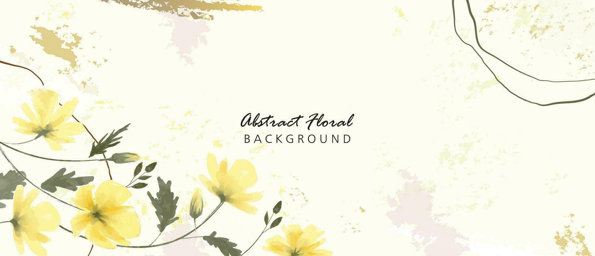 abstrakt Hintergrund Aquarell Blumen- vektor