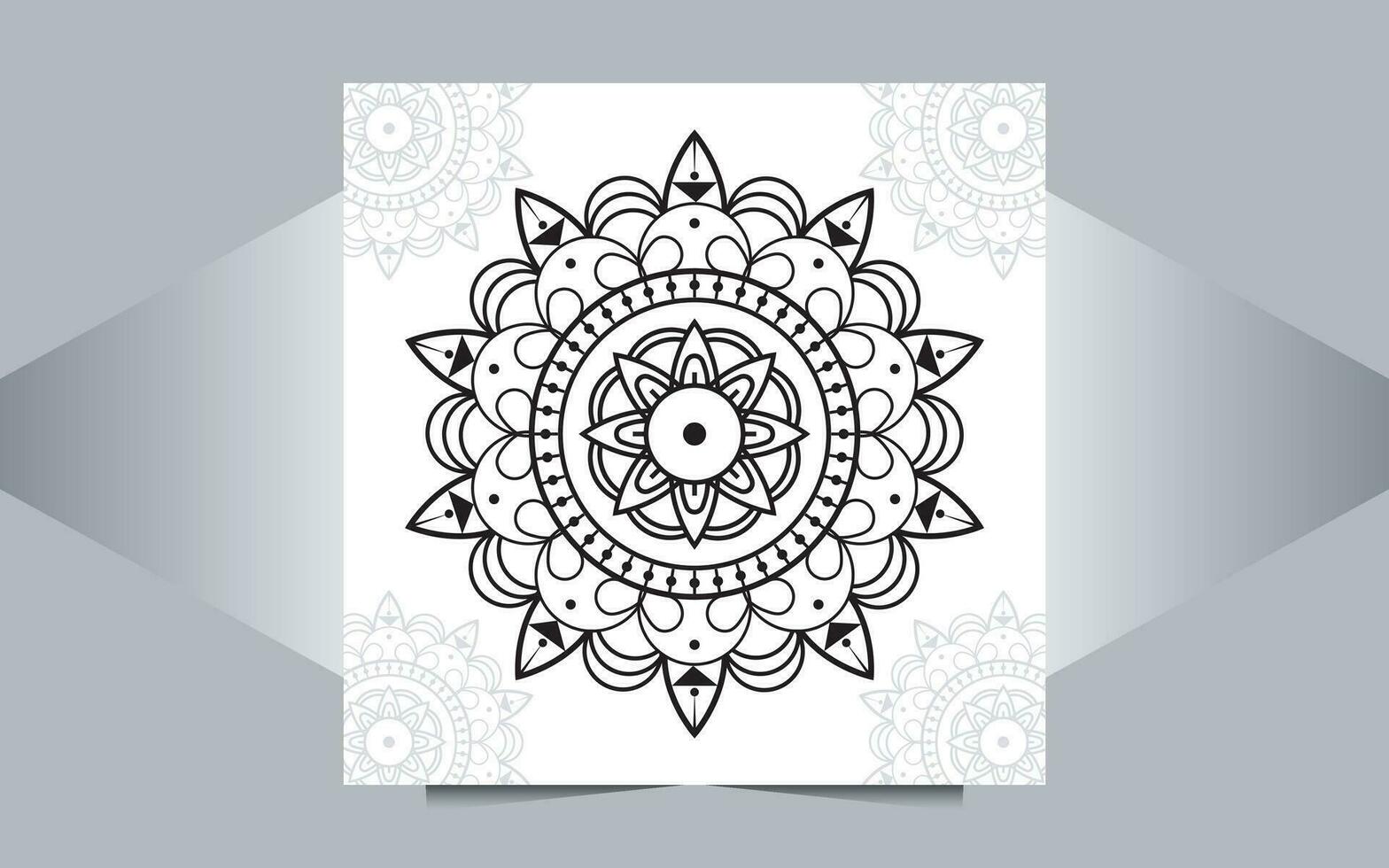 schön Blumen- Vektor Mandala Design