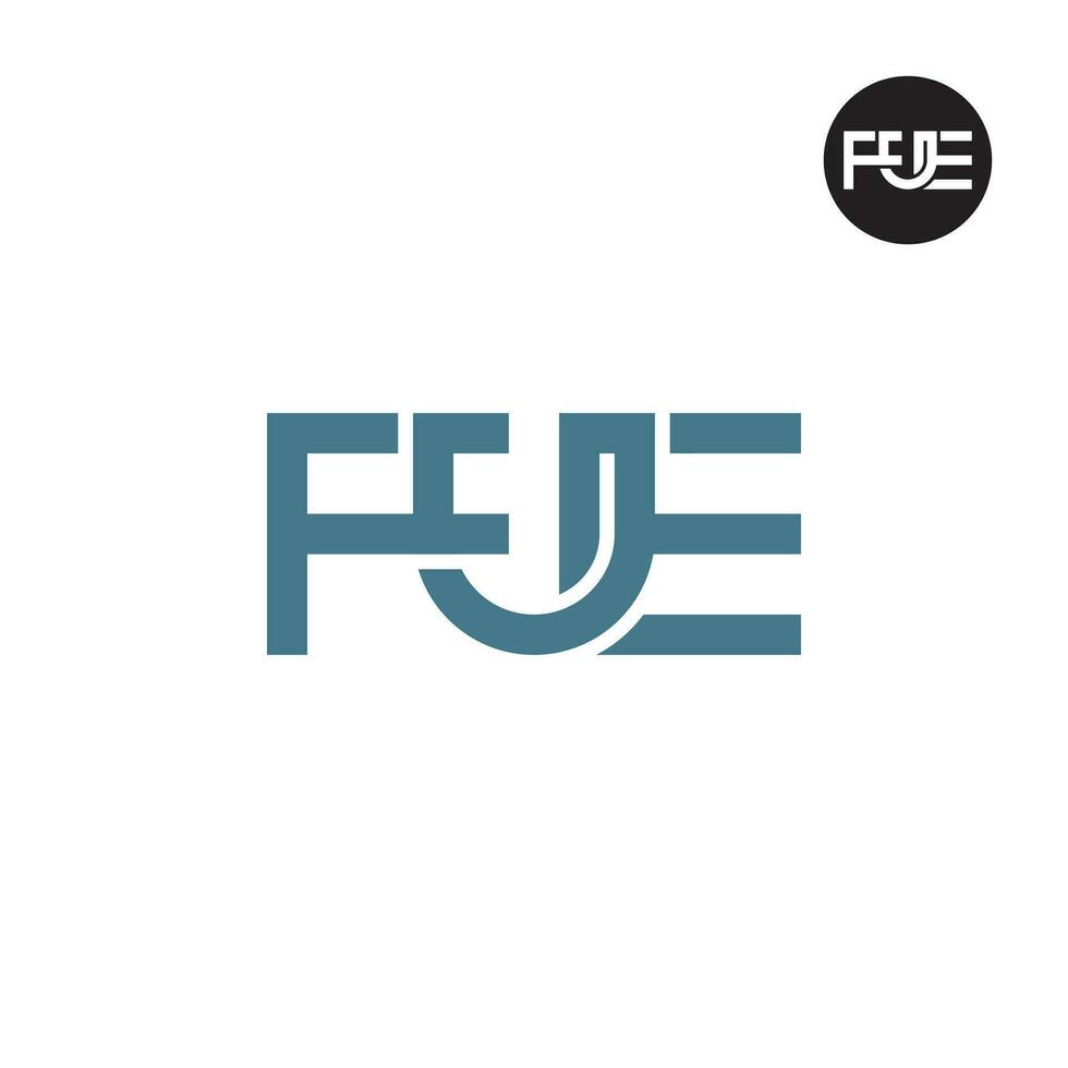 Brief fue Monogramm Logo Design vektor