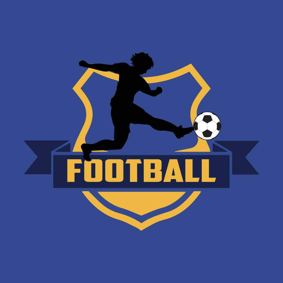 Fußball Premier Liga Logo Design vektor