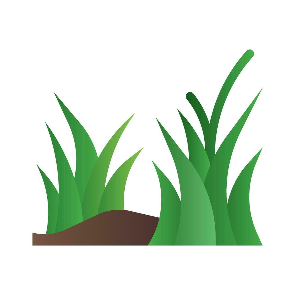 Gras Symbol im Gradient füllen Stil mit hoch Vektor Qualität geeignet zum ui und Frühling Bedürfnisse