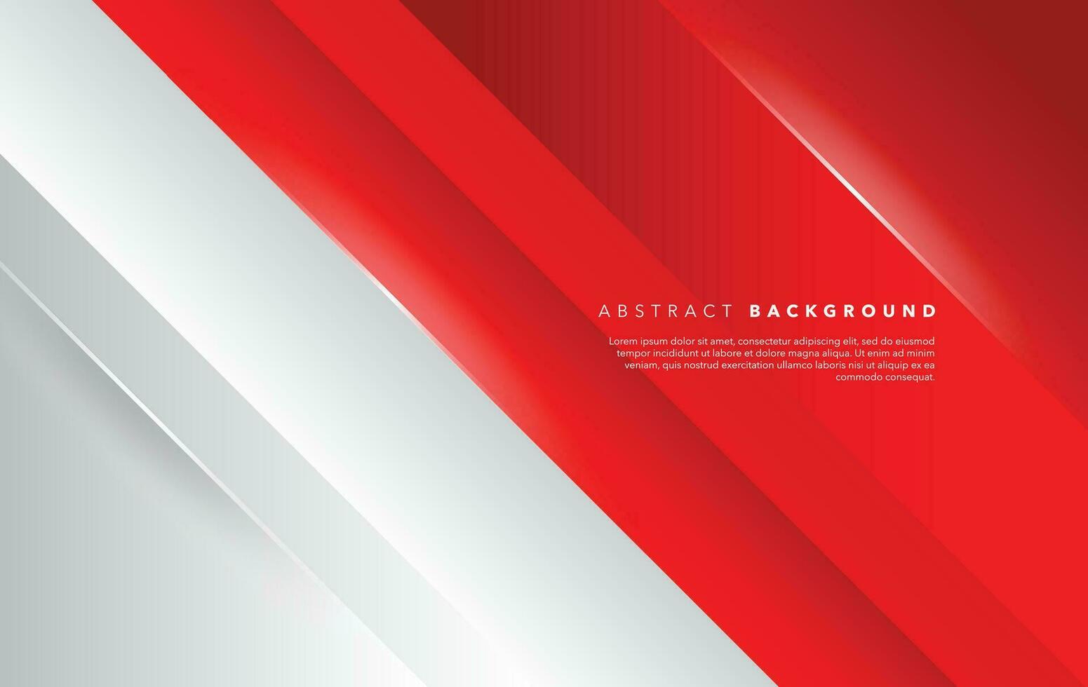rot und Weiß modern abstrakt Hintergrund Design vektor