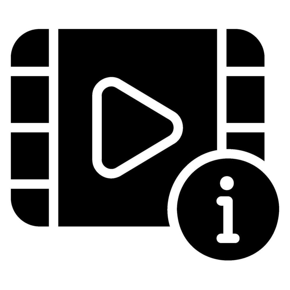 Video-Player-Glyphe-Symbol vektor