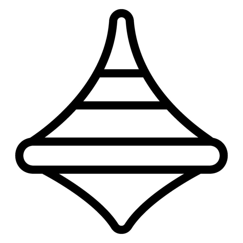 Spinning-Top-Line-Symbol vektor