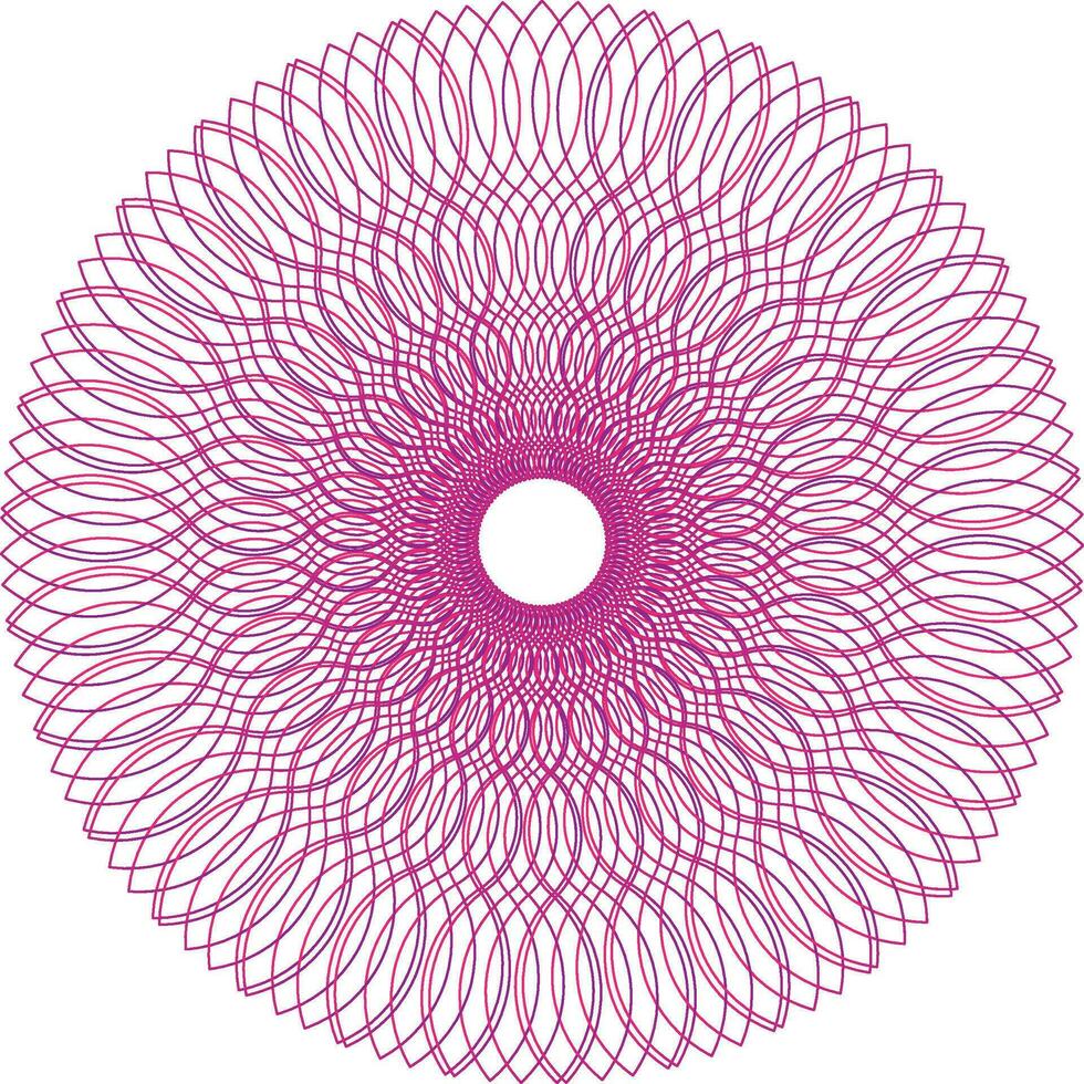 blommig cirkel abstrakt vektor