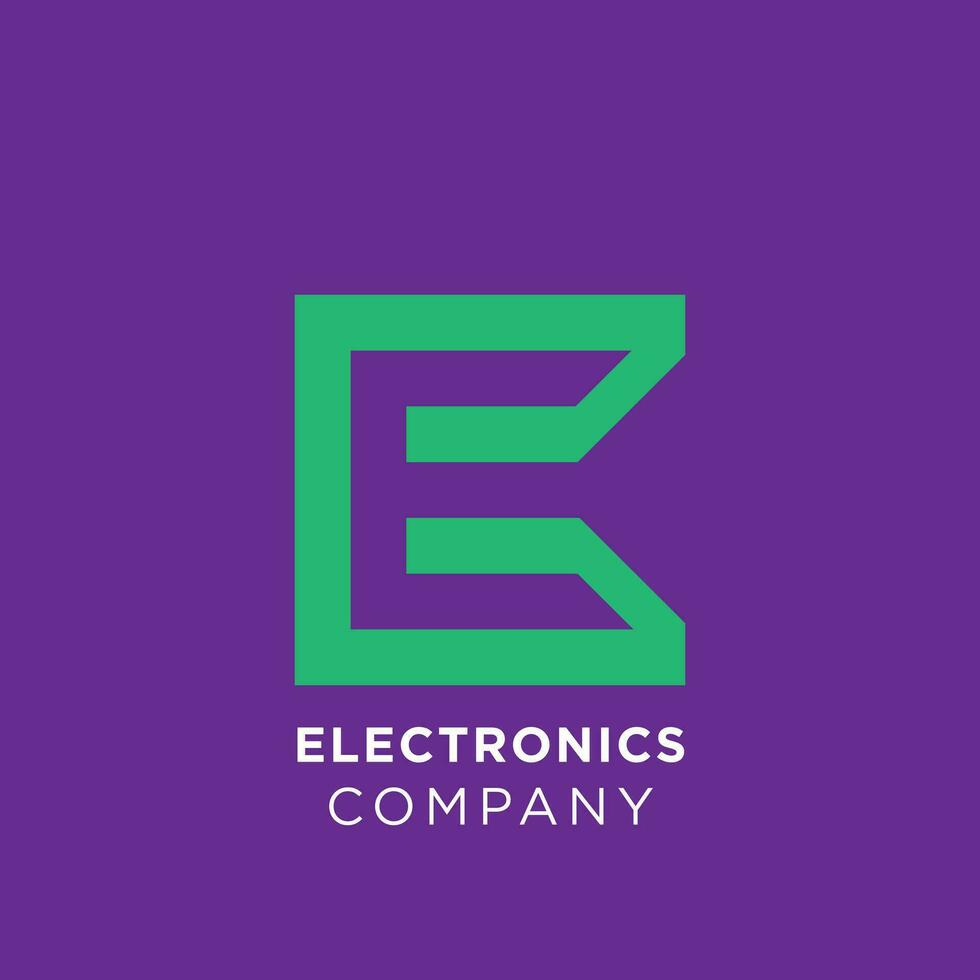 elektronisk företag logotyp vektor