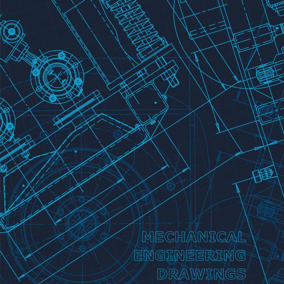 maskinteknisk ritning. industri vektor