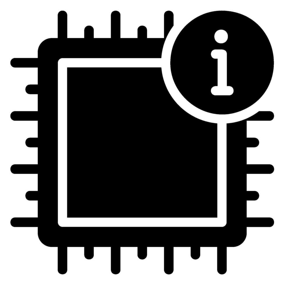 Chip-Glyphe-Symbol vektor