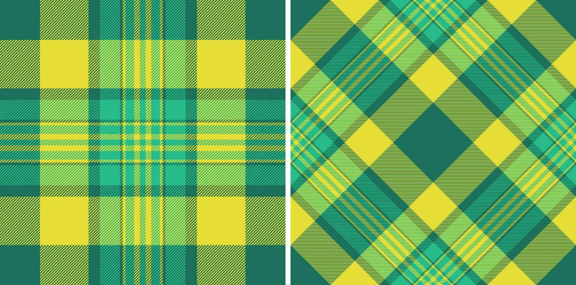 Plaid Hintergrund Muster von Textil- prüfen nahtlos mit ein Tartan Vektor Textur Stoff.