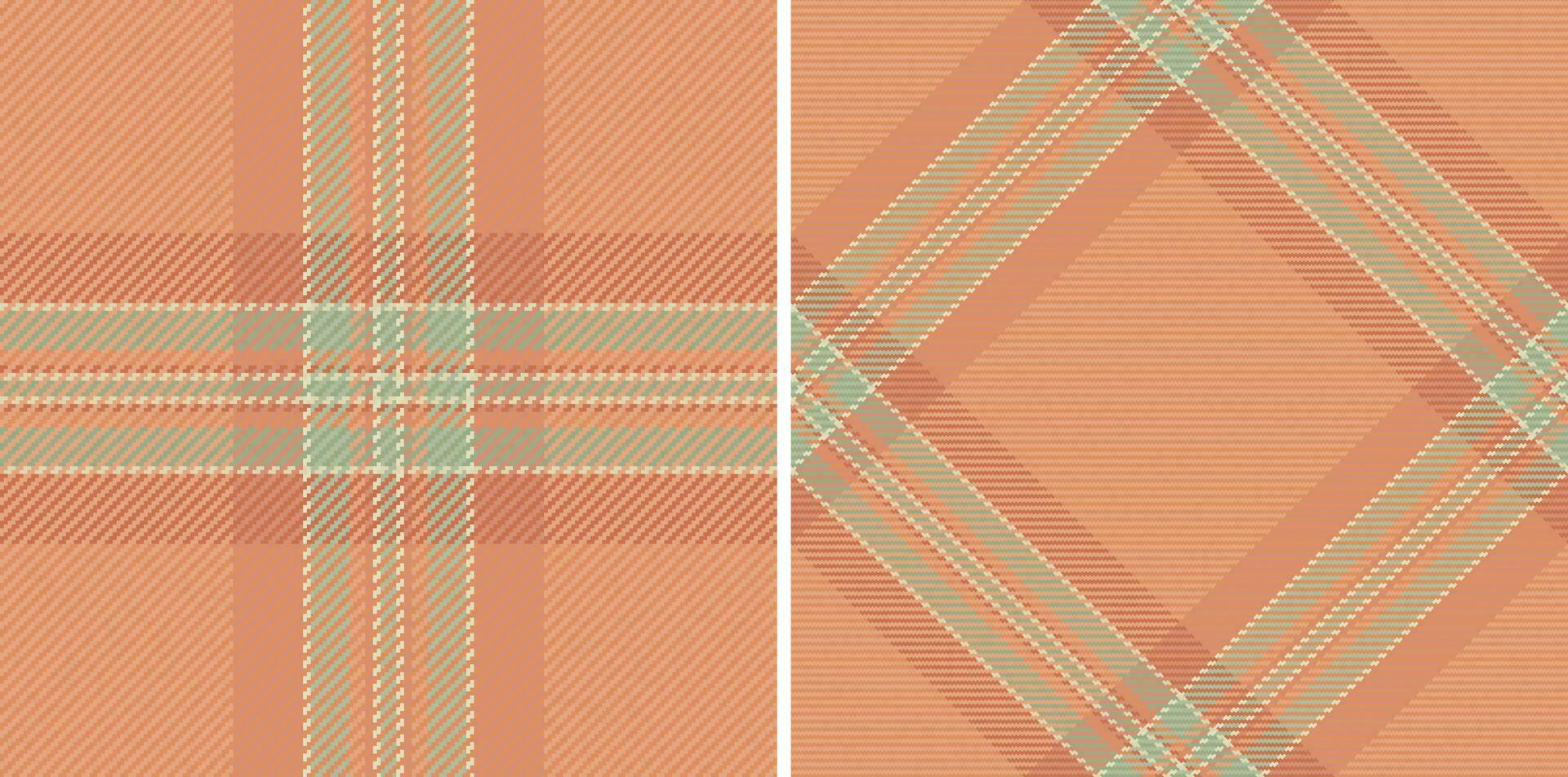 nahtlos Plaid Textil- von Vektor Hintergrund Textur mit ein prüfen Tartan Stoff Muster. einstellen im Jahrgang Farben von die meisten komfortabel Möbel.