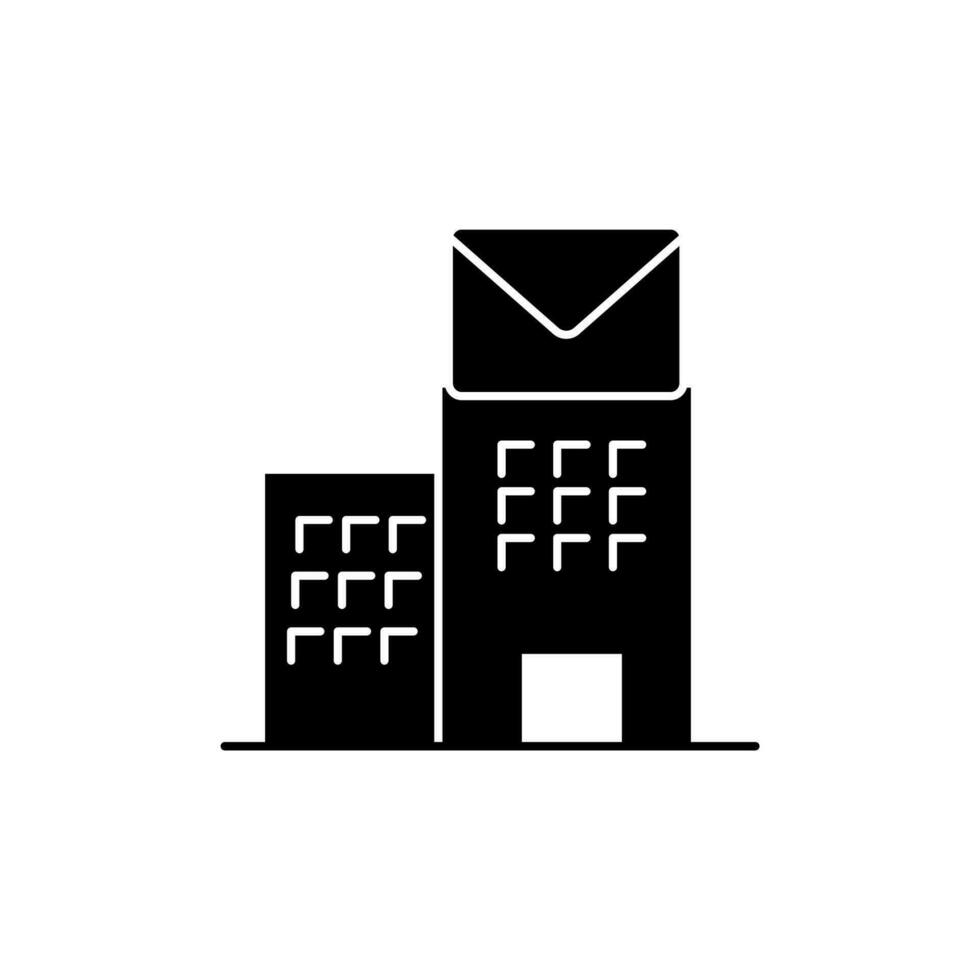 Post Büro Konzept Linie Symbol. einfach Element Illustration. Post Büro Konzept Gliederung Symbol Design. vektor